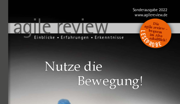 agile review Leseprobe "Nutze die Bewegung!"