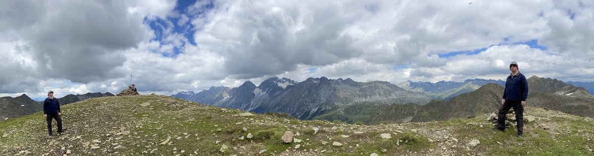 Henning gleich zwei mal am Gipfel des Hinterbergkofel in Osttirol